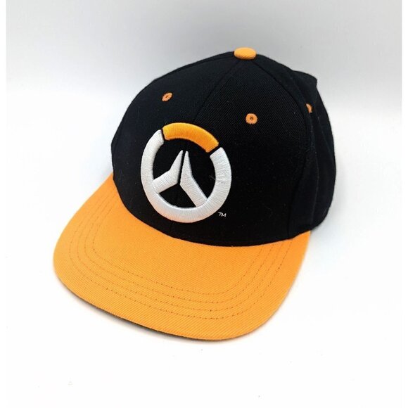 Overwatch Snapback Baseball Cap Hat OS Black Cotton Jinx Embroidered Logo - Picture 1 of 5